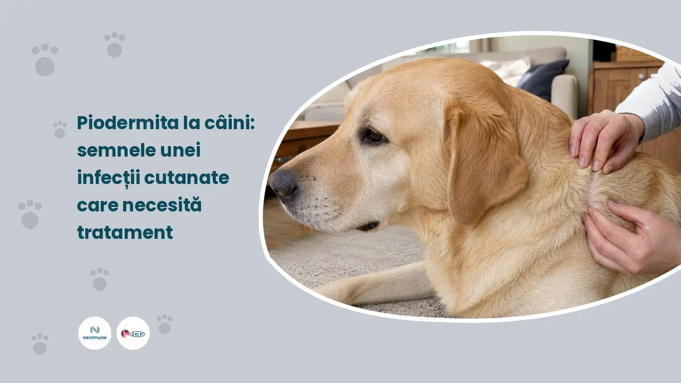 Examinarea pielii unui câine sub blană, în cadrul unui consult dermatologic